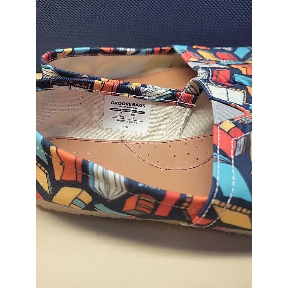 Groove Bags Book Lovers Womens Casual Canvas Flat Shoes Sz US 7.5 - Picture 11 of 11
